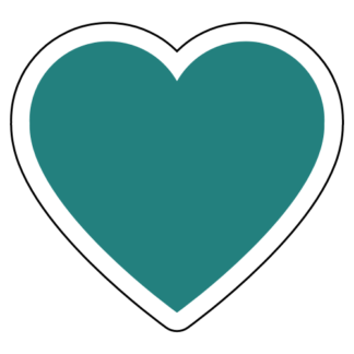 Heart Sticker (Turquoise)